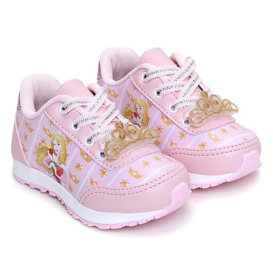 Imagem de Tênis Infantil Disney Jogging Aurora Feminino