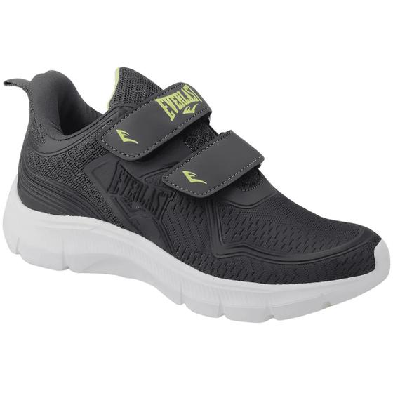 Tênis Infantil Everlast Maverick Esportivo Calce Fácil Duplo Cinza Menor preço em Tênis Infantil Everlast Maverick Esportivo Calce Fácil Duplo Cinza