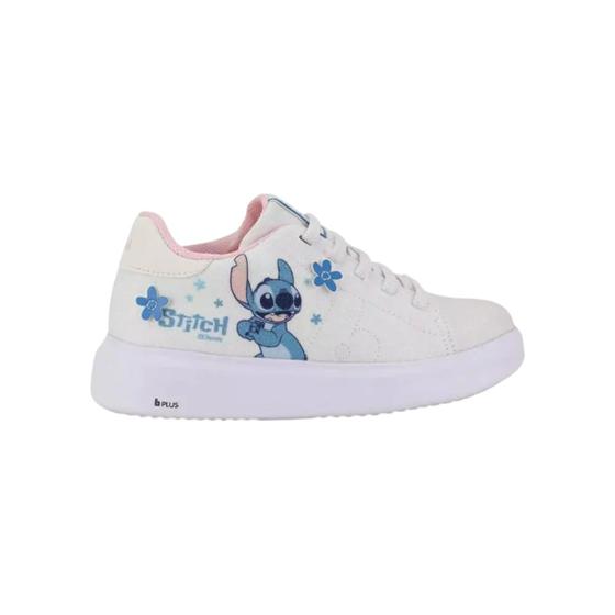 Imagem de Tênis Infantil Feminino Bibi Branco Stitch - 1109