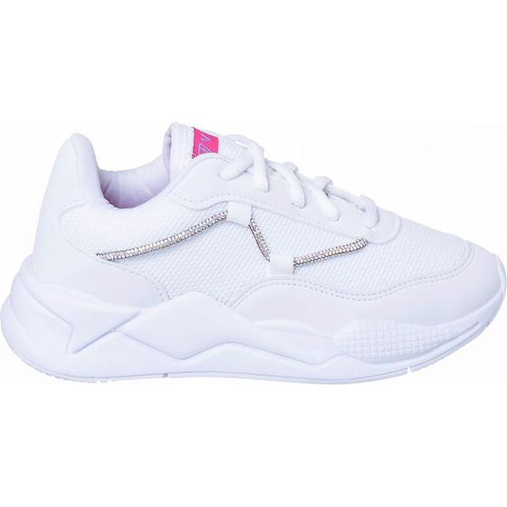 Imagem de Tênis Infantil Feminino Hornet Multicolor  Cano Baixo Branco