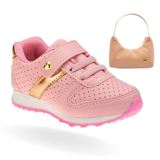 Tênis infantil Feminino Menina com Bolsa Sapatenis Infantil Menor preço em Tênis infantil Feminino Menina com Bolsa Sapatenis Infantil