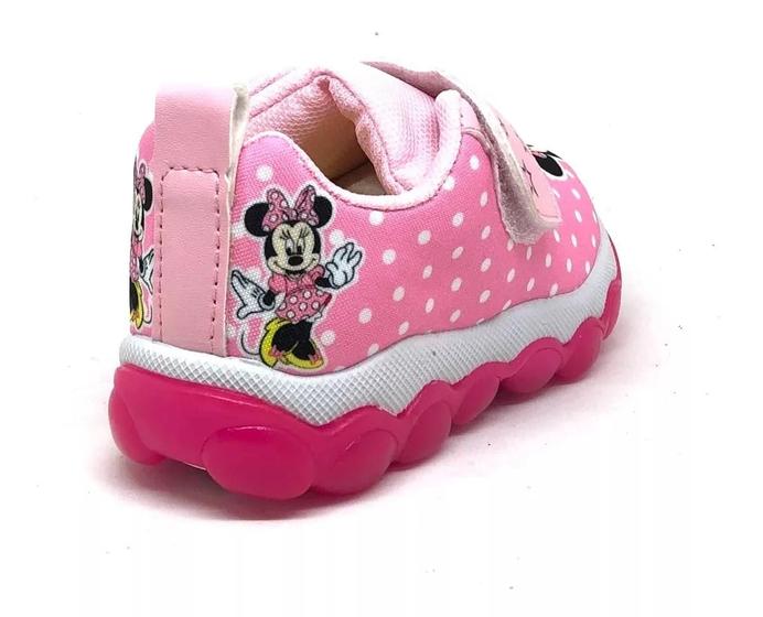 Tênis Infantil feminino Menina Minnie Luz De Led Confortável