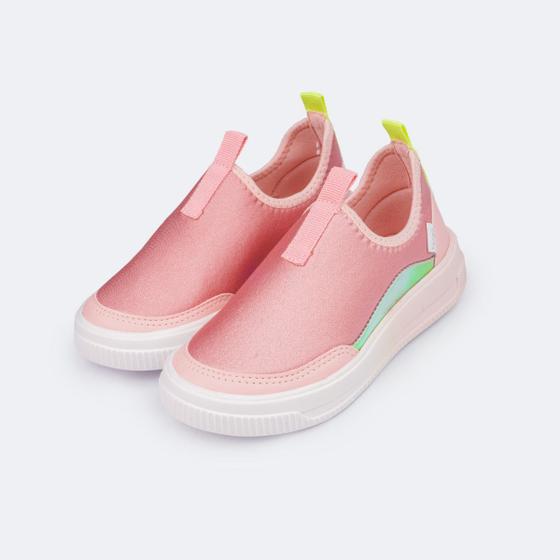 Tênis Infantil Feminino Pampili XP 21 Lycra Rosa Glacê 667089