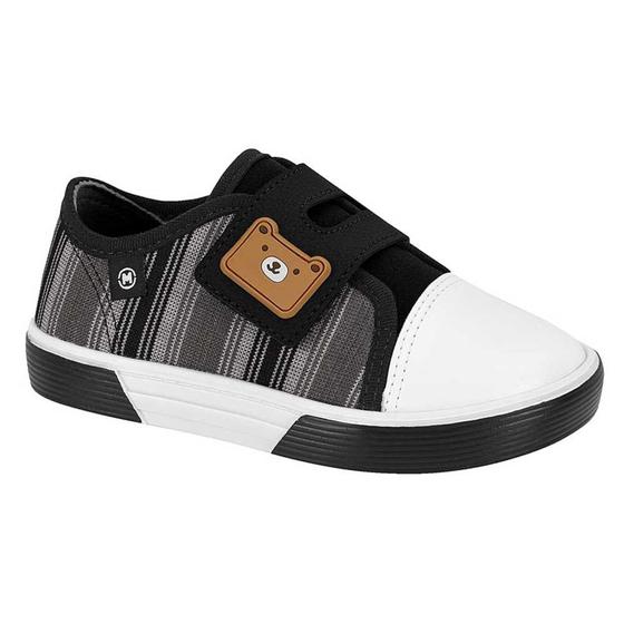 Imagem de Tênis Infantil Masculino Calce Fácil Multi Preto Branco Molekinho 2136.659