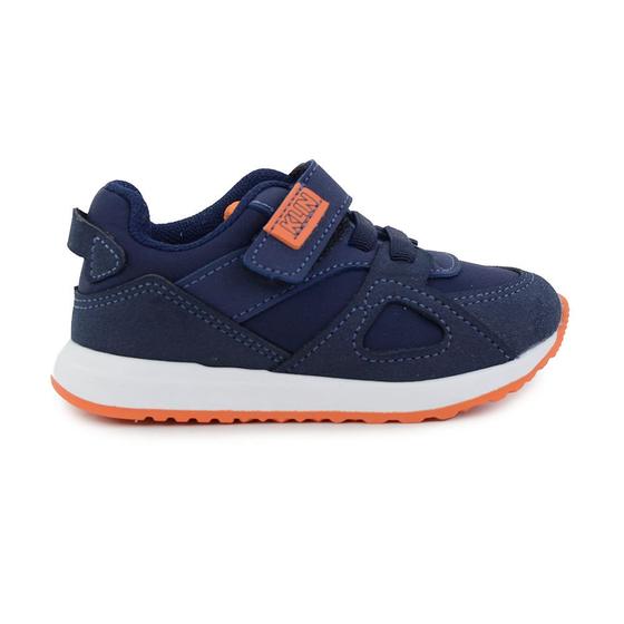 Imagem de Tênis Infantil Masculino Klin Walk Baby Azul e Laranja - 453