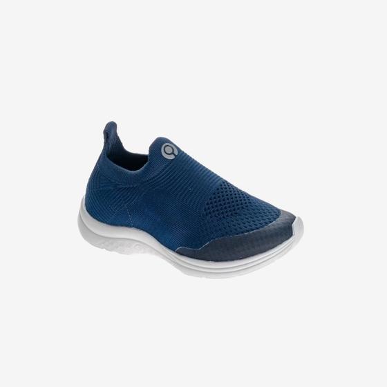 Imagem de Tênis Infantil Masculino Ortopé Joy Comfy Calce fácil Knit Azul Marinho