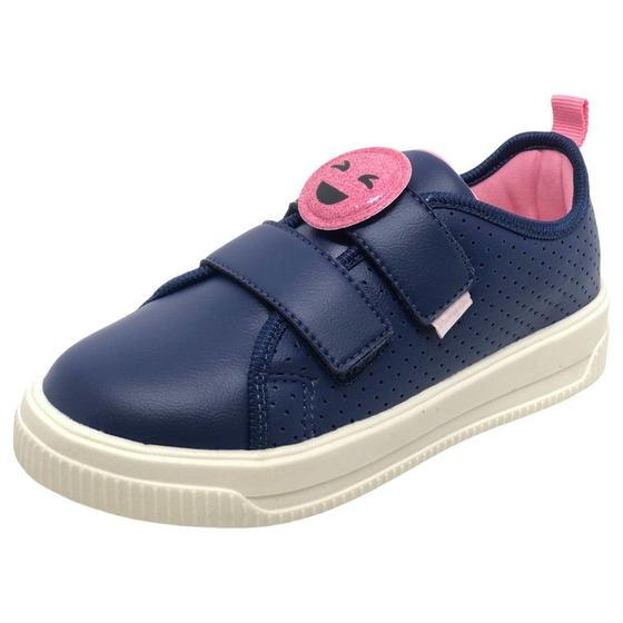 Imagem de Tenis Infantil Menina Conforto Slip On Emoji Pampili Up