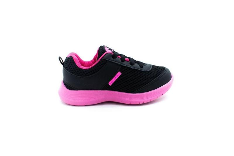 Imagem de Tênis Infantil Menina Jet Kids College - Preto/pink