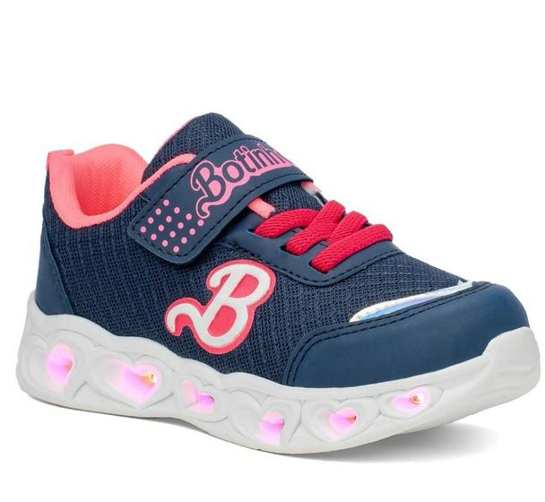 Imagem de Tenis infantil menina luzinha led barbie botinho bt508