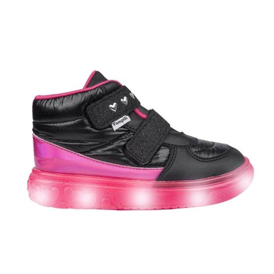 Imagem de Tênis Infantil Menina Pampili 483.005 Sneaker Matelassê Comfy Luz