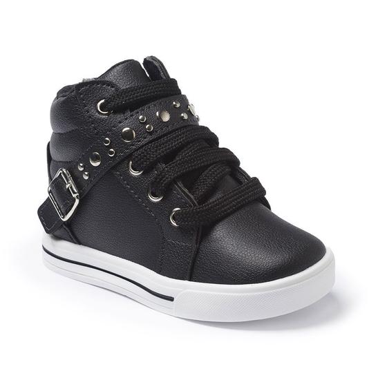 Zíper Tenis Cano Alto Bebe Feminino Tenehi Tenis Branco Com Ziper