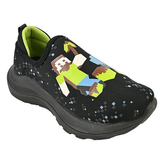 Imagem de Tênis Infantil Menino Jogging Minecraft Conforto Casual