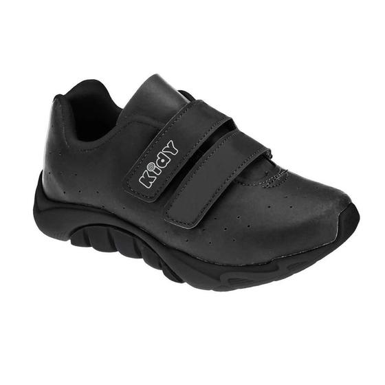 Imagem de Tênis Infantil Menino Kidy Calce Fácil 168-0228 Escolar Preto