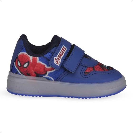 Imagem de Tenis Infantil Mini Pe spider-man Hulk Led Vecro escolar Mp2412