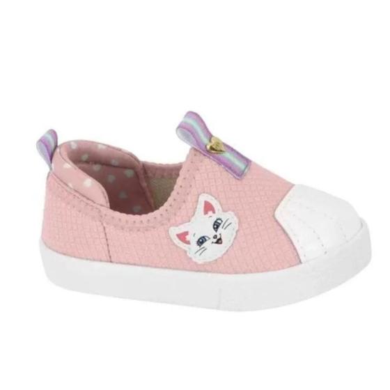 Imagem de Tenis infantil molekinha slip on gatinha 2118.574