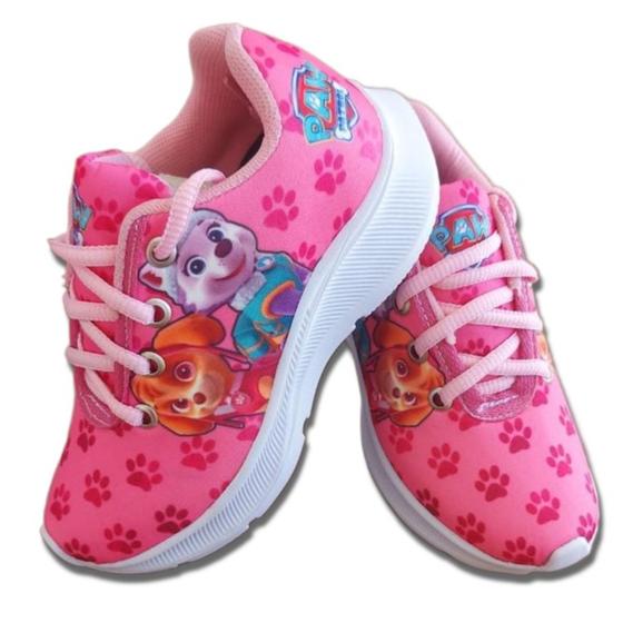 Tênis Infantil Personagem Menino Menina Patrulha Canina dia a dia - S/M Imagem de Tênis Infantil Personagem Menino Menina Patrulha Canina dia a dia