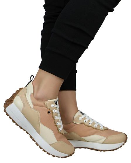 Imagem de Tênis Jogging Max Design Antique E Nude Feminino - Legut