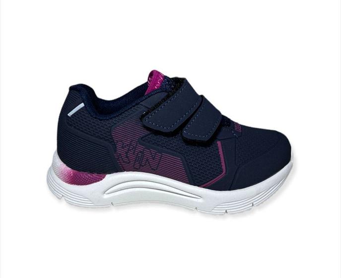 Imagem de Tênis Klin Mini New Sport Infantil Feminino Cor Azul Marinho