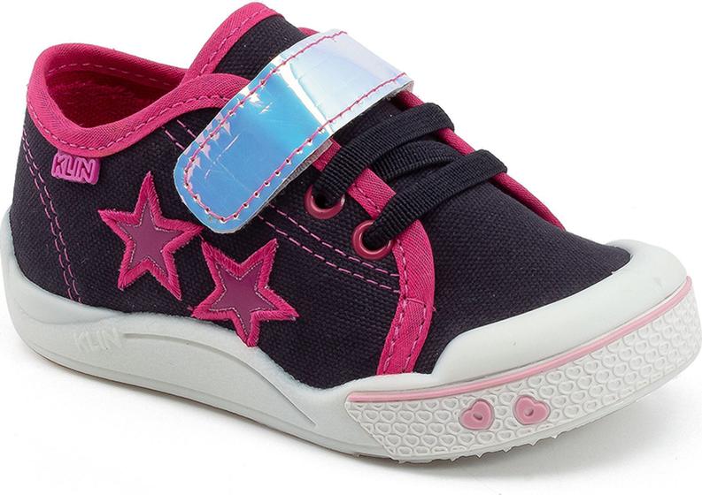 Imagem de Tênis Klin Toy Fashion Estrelas Marinho/Pink Cód: 352