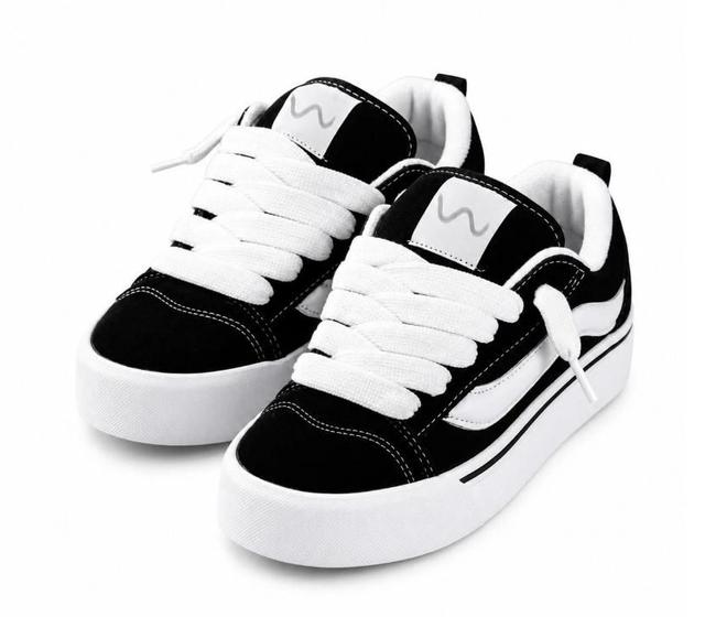 Tenis Knu School Feminino Retro Skate Basquete Rock Confortavel Leve Macio Escola Dia a dia Envio Ra - Nobrand