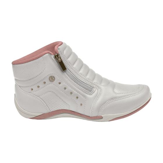 Imagem de Tênis Kolosh C1297 Sneaker Cano Alto Bota Ziper Elastico Feminino 