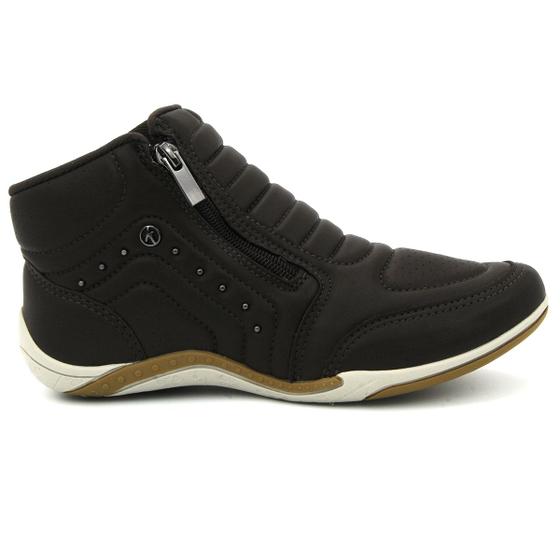 Imagem de Tênis Kolosh C2769 Sneaker Cano Alto Bota Elastico Ziper Feminino 