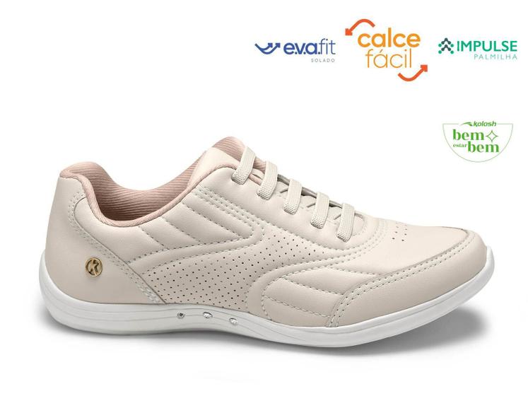 Imagem de Tenis Kolosh Original Feminino Casual Conforto Calce Facil Dia A Dia Detalhes Fashion Sola Eva Leve Lancamento