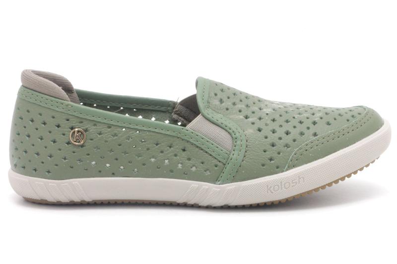 Tênis Kolosh Slip On Couro Laser Feminino C0101B Menor preço em Tênis Kolosh Slip On Couro Laser Feminino C0101B