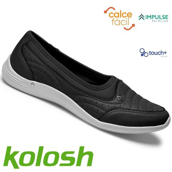 Imagem de Tenis Kolosh Slip On Original Feminino Casual Calce Facil Conforto Elegante Dia A Dia Fashion Detalhes