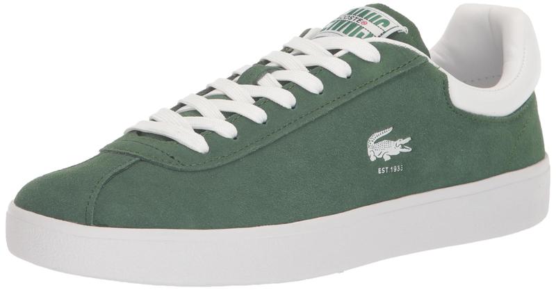 Imagem de Tênis Lacoste Baseshot para homens verde escuro/branco tamanho 8