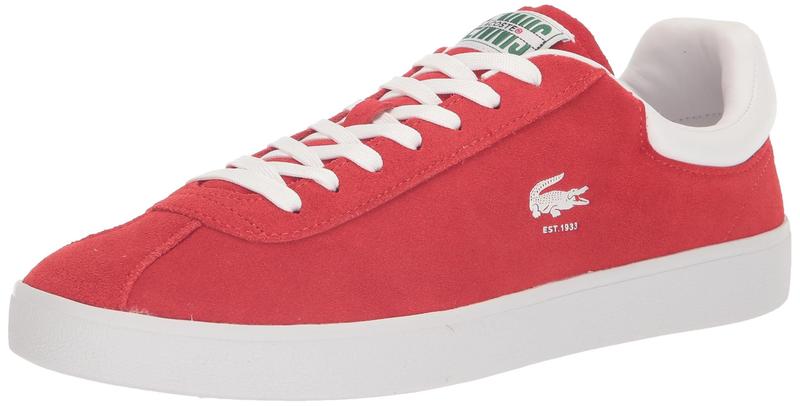 Imagem de Tênis Lacoste Baseshot para homens vermelho/branco tamanho 8.5