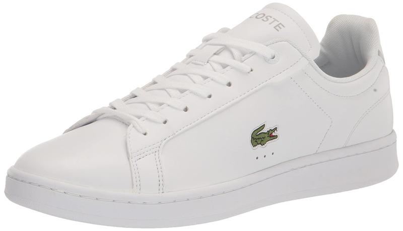 Imagem de Tênis Lacoste Carnaby para homens branco tamanho profissional 12