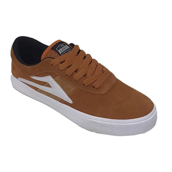 Imagem de Tênis Lakai Sheffield Masculino Orange White Suede Laranja