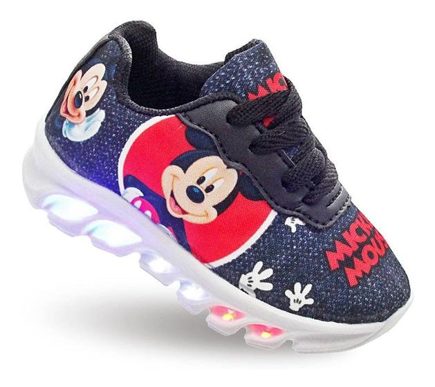 Con Luces Tenis De Luzinha Masculino Tenis Led Luz Luzinha Mickey