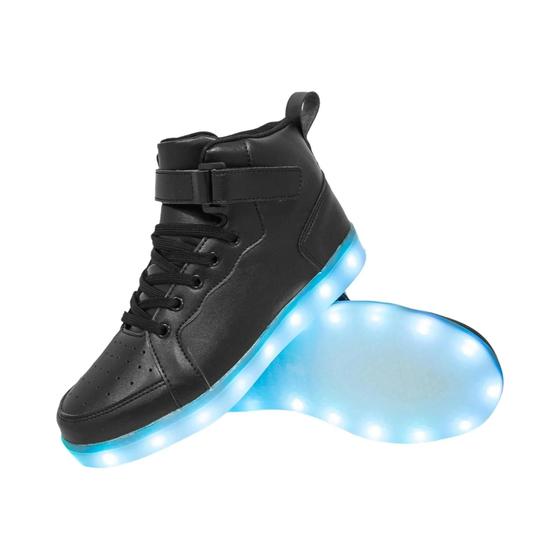 Imagem de Tênis Luminosos Infantis Tamanho 25-40 Sapatos Iluminados Com Sola LED Brilhante Para Meninos E