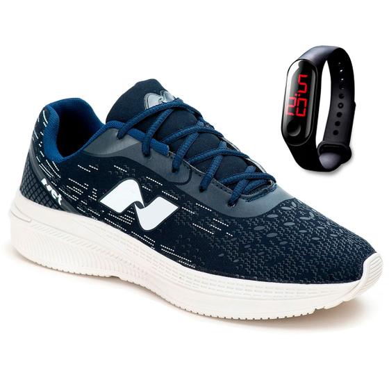 Tênis Masculino Academia Corrida Caminhada Confortável Com Relógio Menor preço em Tênis Masculino Academia Corrida Caminhada Confortável Com Relógio