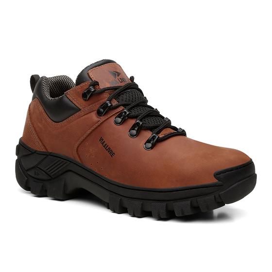 Imagem de Tênis Masculino Adulto Leve Adventure Couro Mississipi Cano Curto