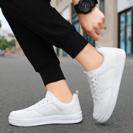 Tênis Masculino Branco Sapatênis Casual Masculino Leve Macio Confortàvel Menor preço em Tênis Masculino Branco Sapatênis Casual Masculino Leve Macio Confortàvel