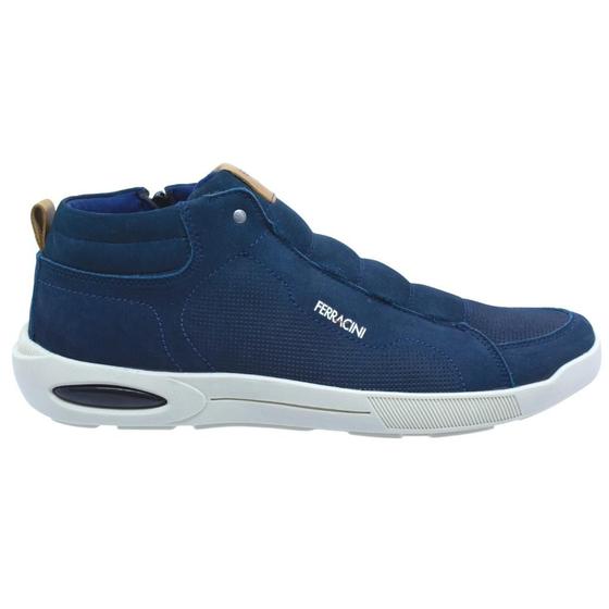 Tênis Masculino Cano Alto De Couro Legítimo Ferracini Pulse Menor preço em Tênis Masculino Cano Alto De Couro Legítimo Ferracini Pulse