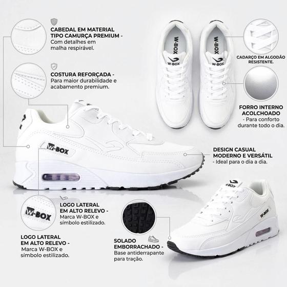Tênis Masculino Casual W-Box 90 Max Amortecimento Premium Confortável - Sandstride