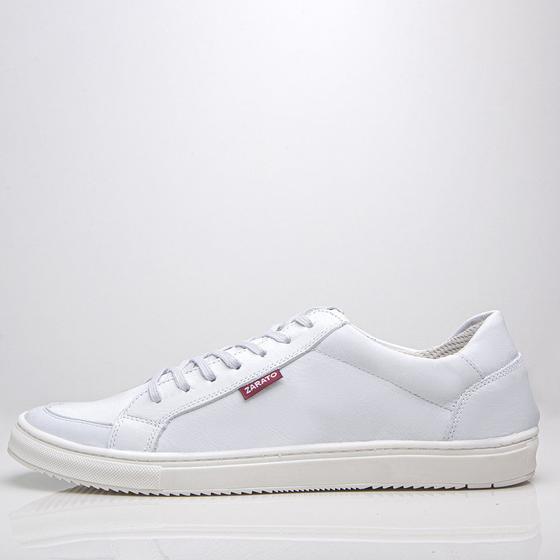 Imagem de Tênis Masculino em Couro Rep101 Zarato Off White 2332