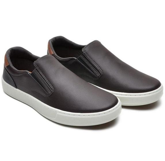 Imagem de Tênis Masculino Ixória Casual Slip-on  Fly Café