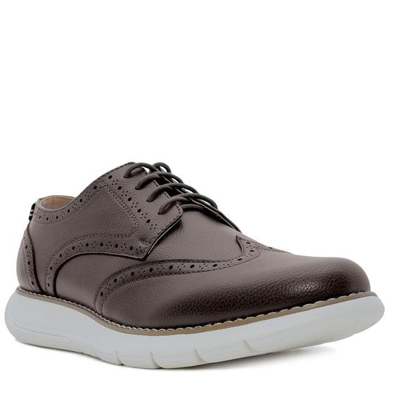 Imagem de Tênis Masculino Nautica Wingtip Oxford Warren Brown - Com Cadarço