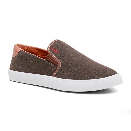 Imagem de tenis masculino polo Iate slip on sapatenis macio varias cores calce facil