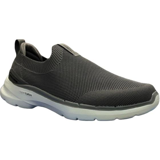 Imagem de Tênis Masculino Slip On Knit Go Walk 6 Warnock Hyper Pillar 216267 Skechers Castanho