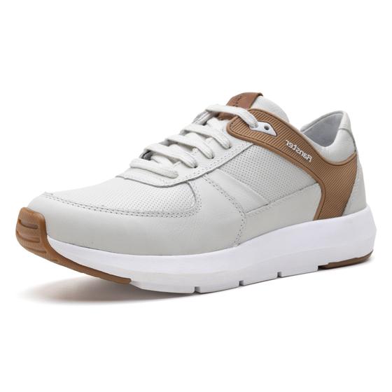 Imagem de Tênis Masculino Sneaker Gelo Caramelo Couro DIfranca - 9002