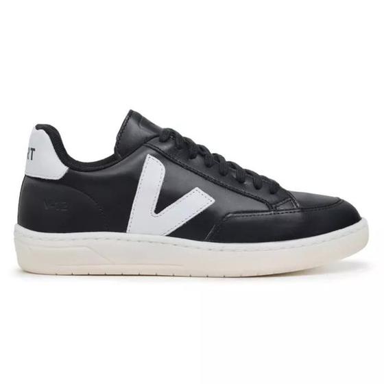 Tênis Masculino Vert-Shoes-V-12-Extra Black White Feminino Couro Chromefree Menor preço em Tênis Masculino Vert-Shoes-V-12-Extra Black White Feminino Couro Chromefree