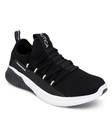 Imagem de Tênis masculinos Nautica Raso-Black White 1-9.5 Athletic Comfort