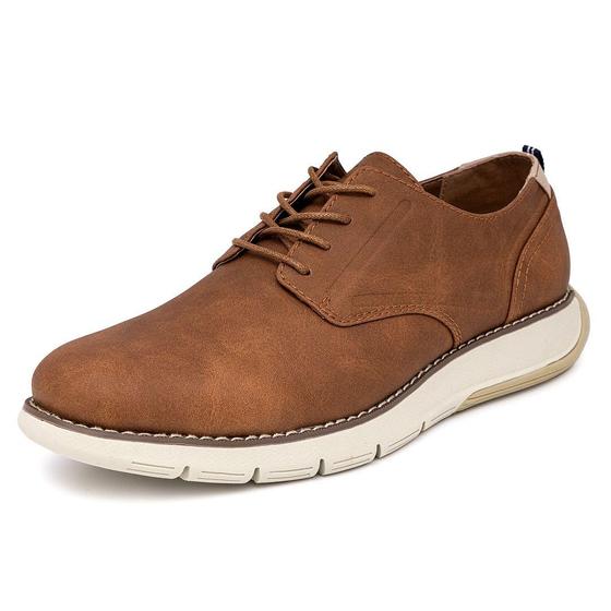 Imagem de Tênis masculinos Nautica Wingtip Oxford com cadarço Ajax Tan