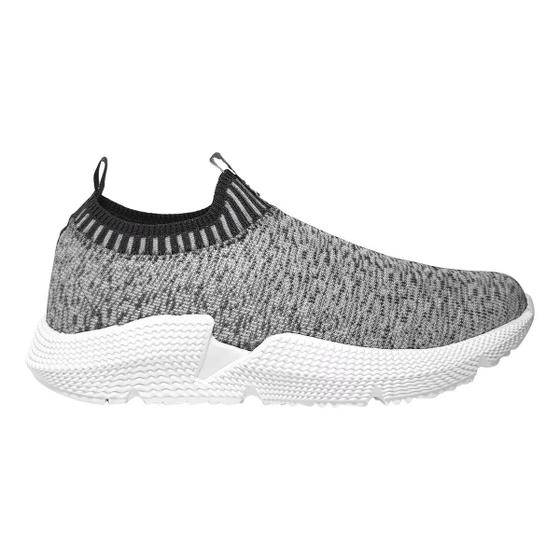 Imagem de Tênis Meia Masculino Slip On Sem Cadarço Calce Fácil Com Elástico Macio Conforto